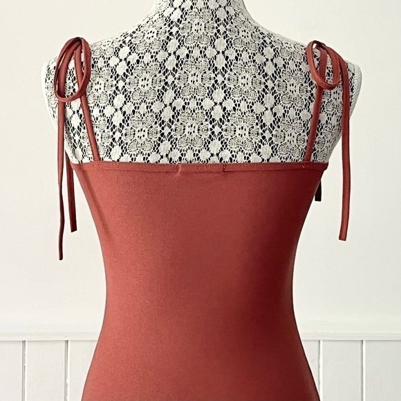 Boohoo Night Skinny Tie Straps Mini Bodycon Dress Size 4 - Picture 10 of 14